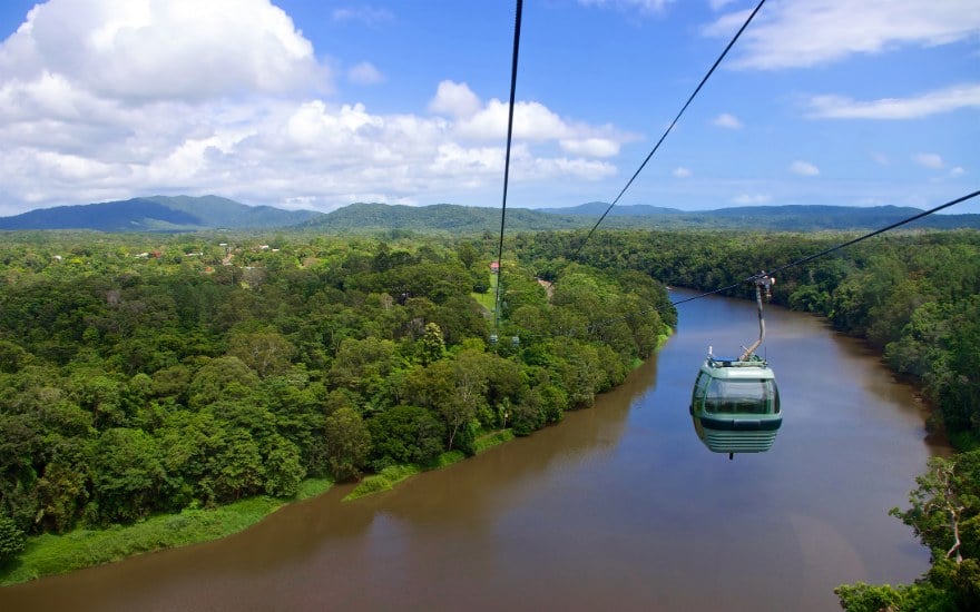Paseo en góndola Skyrail en Kuranda, QLD