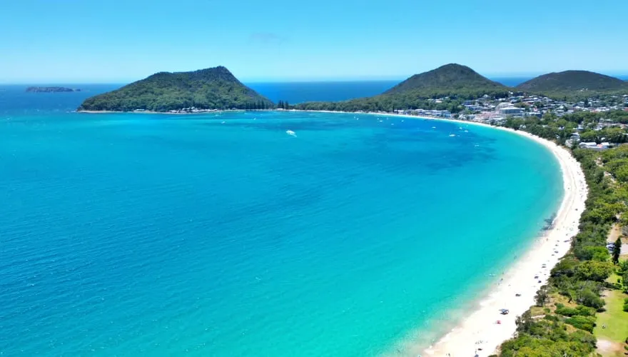 Shoal Bay en Mount Tomaree, Port Stephens, Australië