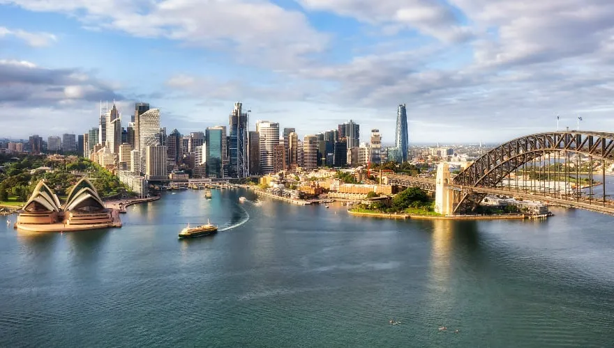 Waterkant architecturale bezienswaardigheden van Sydney Harbour