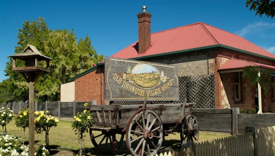 Jährlicher Dorfmarkt in Hahndorf, Südaustralien