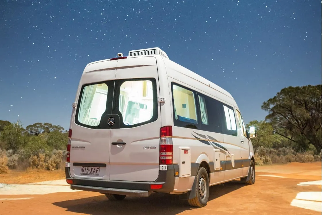 Campervan on the road in Australia