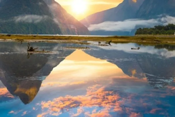 Milford Sound and Mitre Peak, South Island, New Zealand
